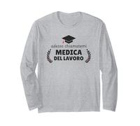 Laurea Specialistica Donna Laureata Medicina del Lavoro Maglia a Manica
