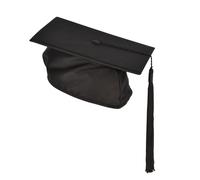 Laurea Vestito Lungo con Nappe Adulti Nero Cappello Università Abito Accessorio