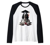 Laureato in una scuola di addestramento per cani Setter in inglese Maglia con Maniche Raglan