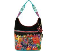 Laurel Burch Medium Scoop Tote Zipper Top 14"X3.5"X12.25"-Fantasticats