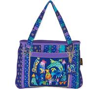 Laurel Burch Medium Tote, 15 da 11 Pollici, Cani Mythical