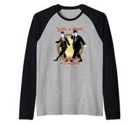 Laurel & Hardy 100 Anni di risate Commedia Classica Maglia con Maniche Raglan