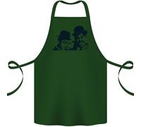 Laurel & Hardy Aka Pene E Doof Cotone Grembiule 100% Biologico