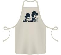 Laurel & Hardy Aka Pene E Doof Cotone Grembiule 100% Biologico
