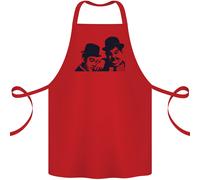 Laurel & Hardy Aka Pene E Doof Cotone Grembiule 100% Biologico