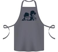 Laurel & Hardy Aka Pene E Doof Cotone Grembiule 100% Biologico