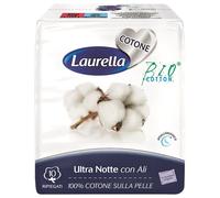 ASSORBENTE LAURELLA PER DONNA IN COTONE ULTRA ALI NOTTE 10 PEZZI
