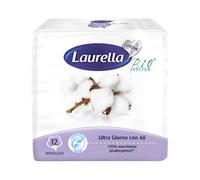 Laurella Assorbenti in Cotone Ultra con Ali Giorno 12 pezzi