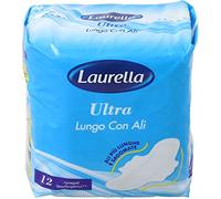 12 Conf. (144 Assorbenti ) Laurella Ultra Lungo con Ali più lunghe e Sagomate