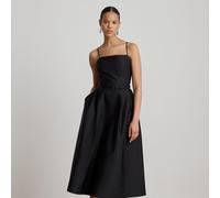 Lauren Abito da cocktail in faglia con cintura 38 Black