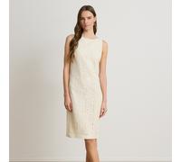 Lauren Abito da cocktail in pizzo senza maniche 44 Cream