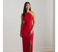 Lauren Abito halter in crêpe double-face 42 Red