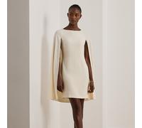 Abito da cocktail corto con mantella, PETRA Beige 42 (IT) - 38 (FR) Tinta unita