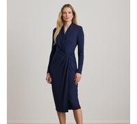 Lauren Abito in jersey con scollo V incrociato 46 Blue