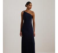 Lauren Abito monospalla lungo in jersey 52 Blue