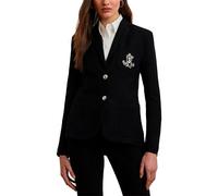Lauren Ralph Lauren - Blazer en jacquard à broderie bullion Nero - Abbigliamento L Nero