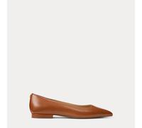 Lauren-ftw Londyn Leather Ballet Pumps Marrone EU 39 Donna