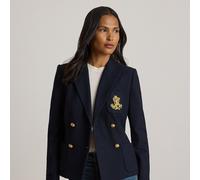Lauren Blazer a doppio petto in piqué stretch 42 Blue