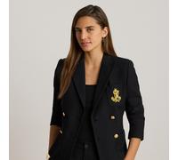 Lauren Blazer a doppio petto in piqué stretch 48 Black