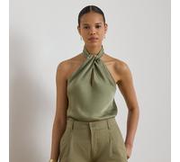 Lauren Blusa halter in charmeuse 44 Green