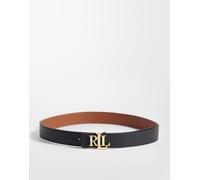 Lauren by Ralph Lauren - Cintura double-face 30 nera-Nero XS