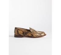 Lauren by Ralph Lauren - Mocassini marroni pitonati-Marrone 39