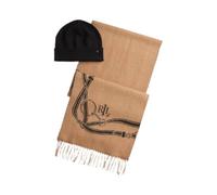 LAUREN BY RALPH LAUREN Sciarpa e berretto con motivo a cinture