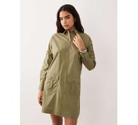 Lauren by Ralph Lauren - Vestito camicia corto da giorno kaki-Verde 2