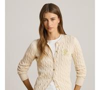 Lauren Ralph Lauren - Cardigan torsadé en coton Bianco - Abbigliamento XS Bianco