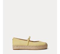 Lauren Ralph Lauren Espadrillas Mary Jane Luize Camoscio Piatte Giallo 37