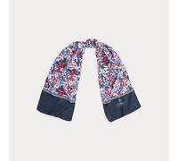 Lauren Foulard in seta a fiori TAGLIA UNICA Blue