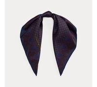 Lauren Foulard in seta stampata TAGLIA UNICA Blue