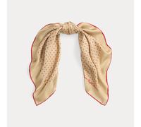 Lauren Foulard in twill di seta a pois TAGLIA UNICA Tan