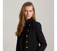 Lauren Giacca a doppio petto in crêpe sabbiato 46 Black