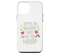 Lauren Personalized Retro Girls Custom Lauren Name Custodia per iPhone 12 mini