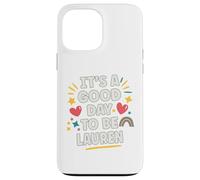 Lauren Personalized Retro Girls Custom Lauren Name Custodia per iPhone 13 Pro Max