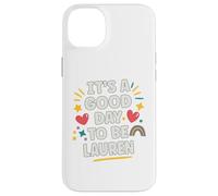 Lauren Personalized Retro Girls Custom Lauren Name Custodia per iPhone 14 Plus