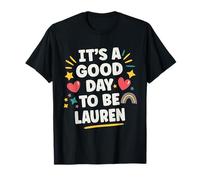 Lauren Personalized Retro Girls Custom Lauren Name Maglietta