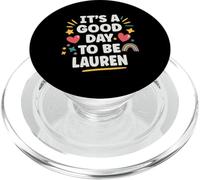Lauren Personalized Retro Girls Custom Lauren Name PopSockets PopGrip per MagSafe
