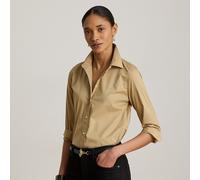 Lauren Petite Petite - Camicia in misto cotone Classic-Fit XS Tan