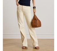 Lauren Petite Petite - Jeans dritti a vita alta 27 Cream