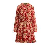 Lauren Abito in georgette a balze con volant 40 Red