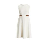 Lauren Ralph Lauren Abito in crêpe double-face con fibbie IT 48 Crema mascarpone
