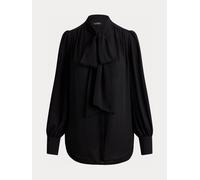 Lauren Ralph Lauren Camicetta con fiocco in georgette Lauren Ralph Lauren Klaryce xlarge Nero