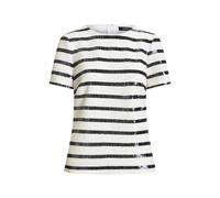 Lauren Ralph Lauren Camicetta maniche corte righe paillettes IT 50 Bianco/Blu navy francese