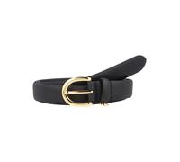 Lauren Ralph Lauren Cintura pelle tratteggiata e ciondolo XS Nero