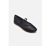 Ballerine Jayna con cinturino in pelle traforata Blu 38