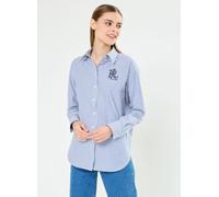 Lauren Ralph Lauren - Kotta-Long Sleeve-Button Front Shirt Blu - Abbigliamento M Blu