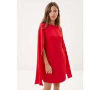 Lauren Ralph Lauren - Robe de cocktail à cape en georgette Rosso - Abbigliamento 36 Rosso