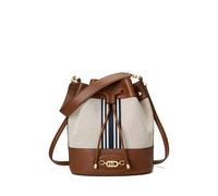 Lauren Ralph Lauren Secchiello Andie grande in tela TAGLIA UNICA Lauren Tan/ Navy Stripe